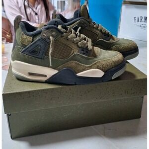 Size 4y - Jordan 4 SE Retro Low Craft‎ - Olive. Great Condition, box included!